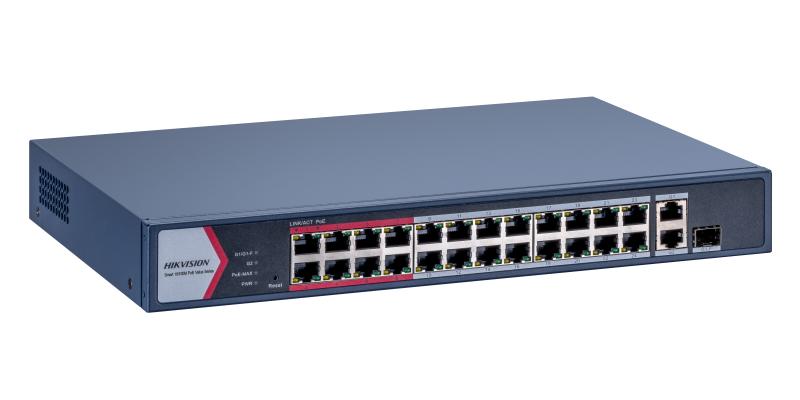 Hikvision 24 Port Fast Ethernet Akıllı POE Switch