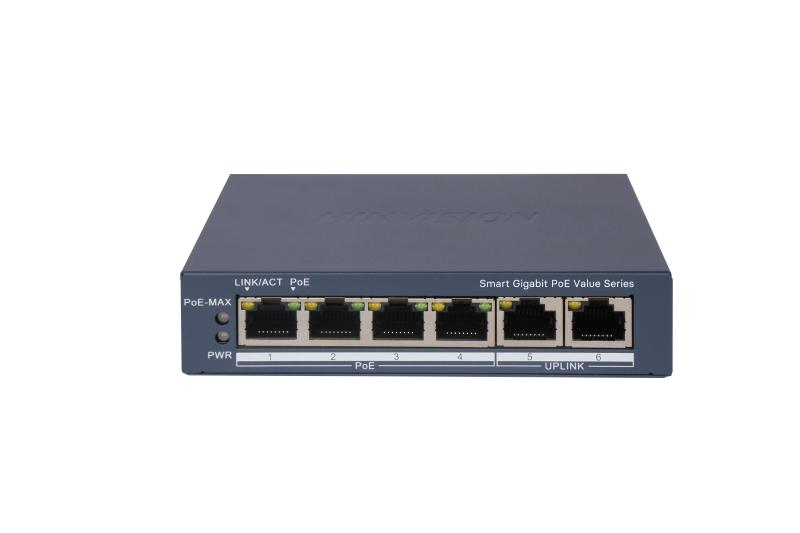 Hikvision 4 Port Gigabit Akıllı PoE Switch