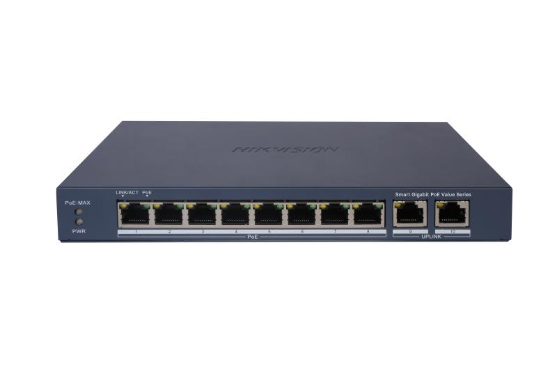 Hikvision 8 Port Gigabit Akıllı PoE Switch
