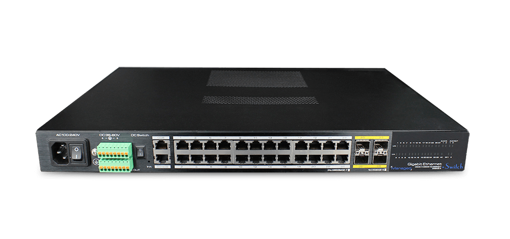 Utepo 24 Port 10/100/1000base-T Yönetilebilir Endüstriyel Switch