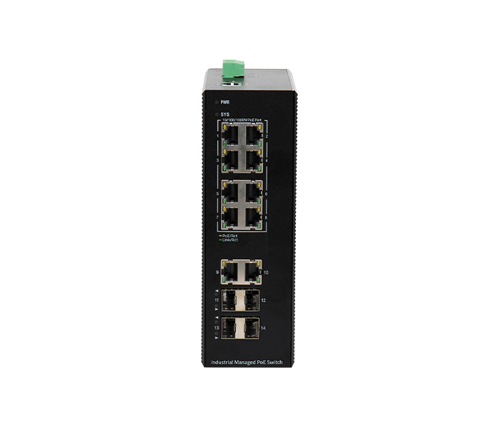 BDCOM 8 Port Yönetilebilir Endüstriyel Switch