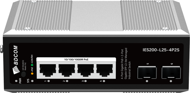 BDCOM Yönetilebilir L3-lite Endüstriyel PoE Switch