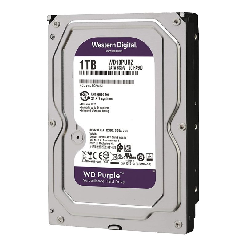WD Purple Hard Disk (HDD) 1TB