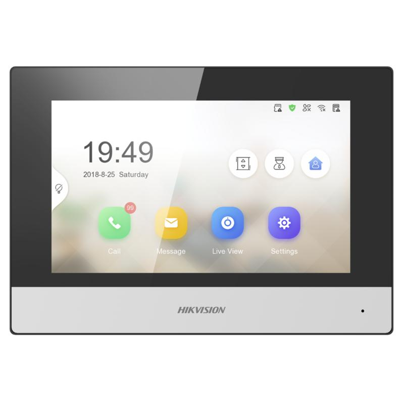 Hikvision 7“ Dokunmatik İç Ortam İnterkom DS-KH6320-WTE1